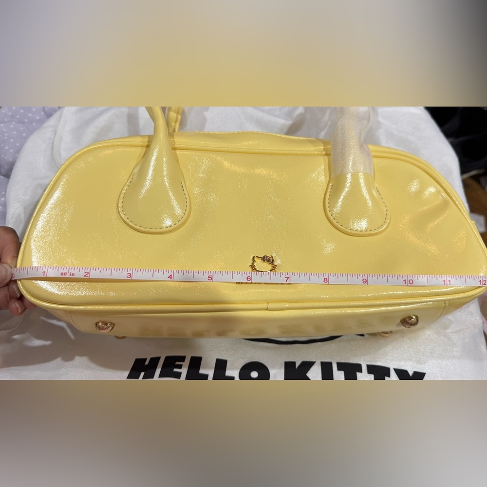 Hello Kitty Yellow Bowler Crossbody Handbag - Picture 9 of 13